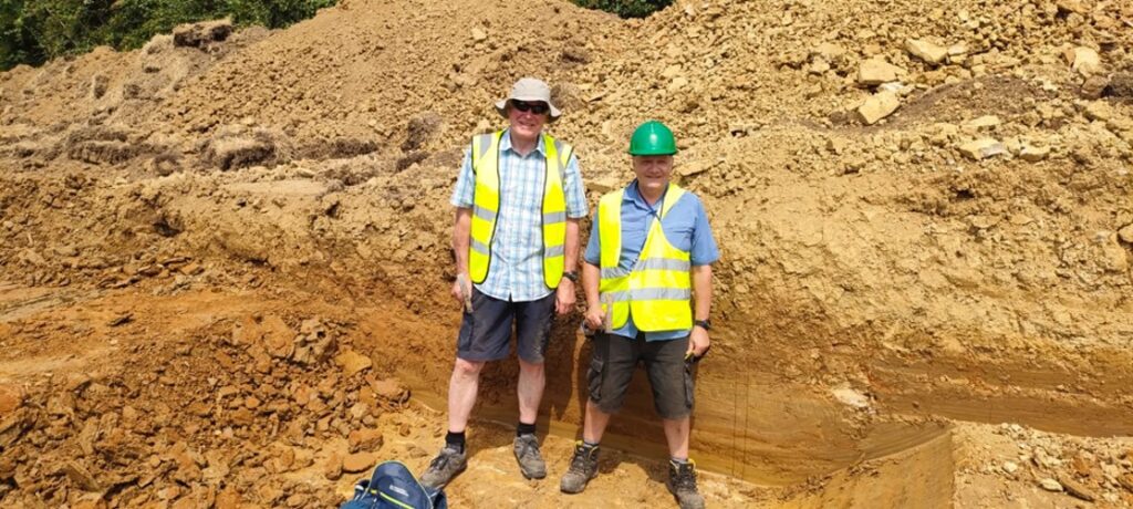 Phil and Ian at the dig site